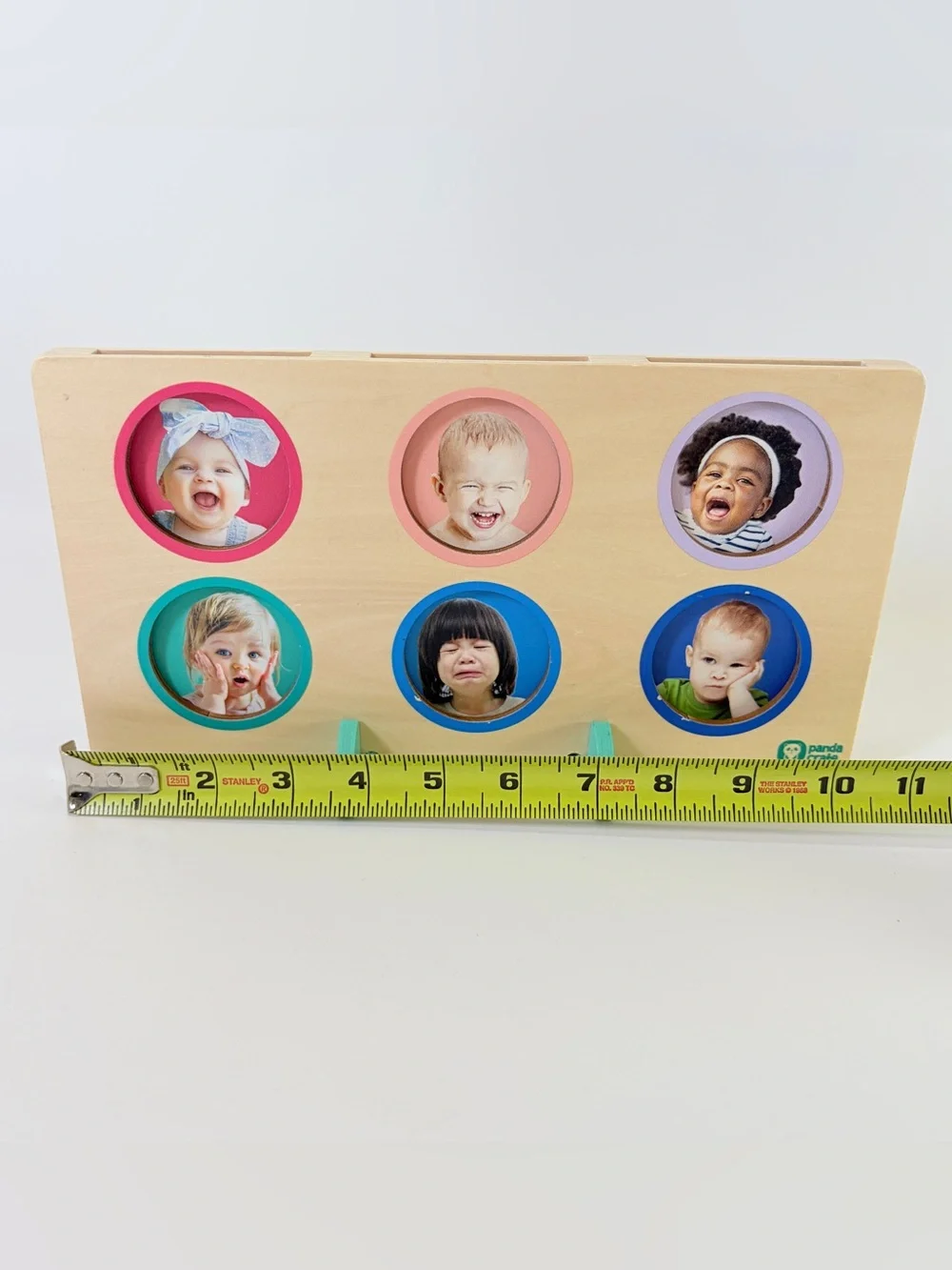 Kiwi‎ Co Panda Crate Emotions Faces Game Wooden Coins Montessori Learning Tool